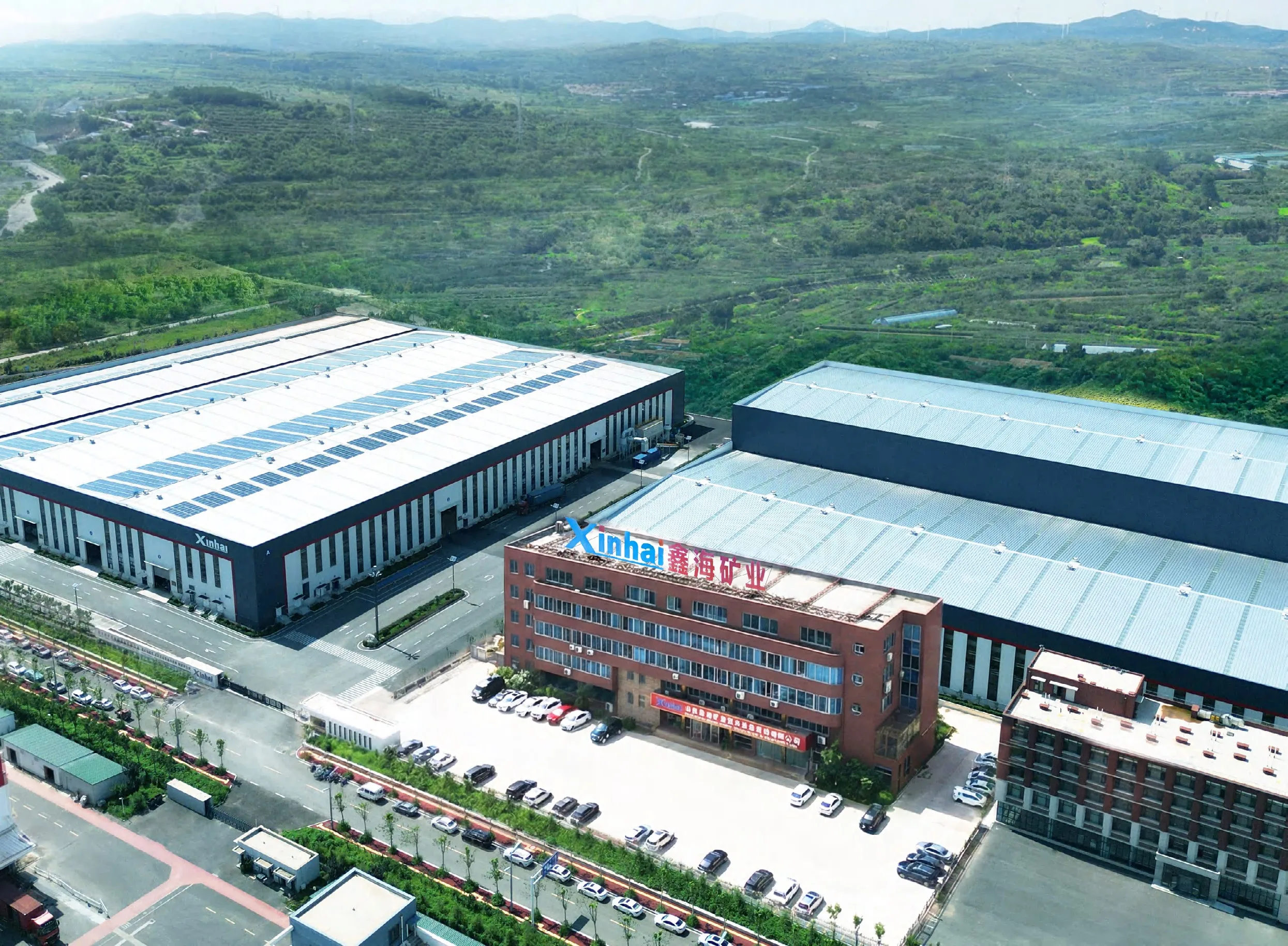 Aerial view of Xinhai mineral equipment manufacturing base